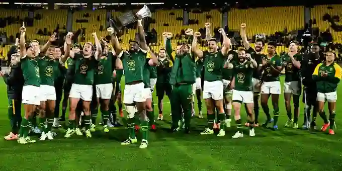 Springboks reclaim number one spot in world rugby rankings after demolishing All Blacks in Wellington with historic 43-10 victory