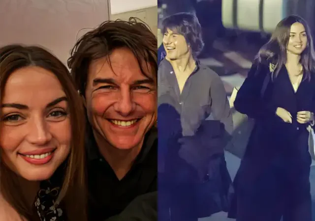Ana de Armas and Tom Cruise