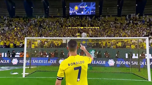 Cristiano Ronaldo helps IShowSpeed learn the Viking clap while celebrating Al Nassr’s 5-1 victory in Riyadh