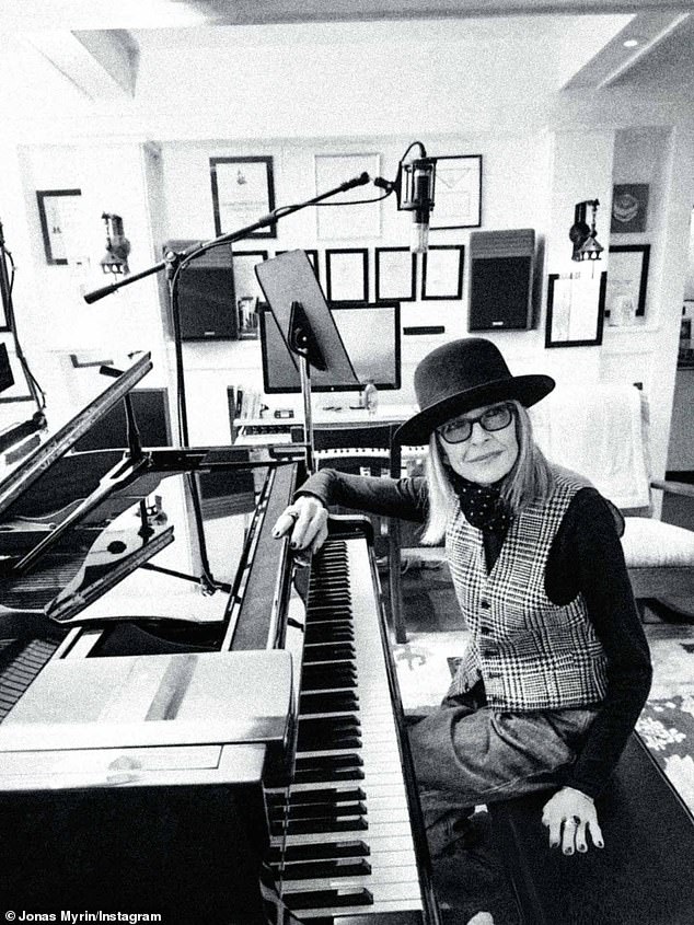 Diane Keaton fulfills her lifelong dream as she records a moving Christmas song in Los Angeles months before her heartbreaking death