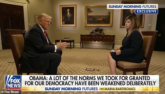 Donald Trump Accuses Barack Obama of Spying on 2016 Campaign and Threatening American Democracy in Fox News Interview in the United States