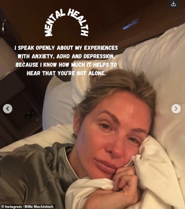 Millie Mackintosh opens up about mental health struggles on Instagram after reconnecting with ex-husband Professor Green in the UK