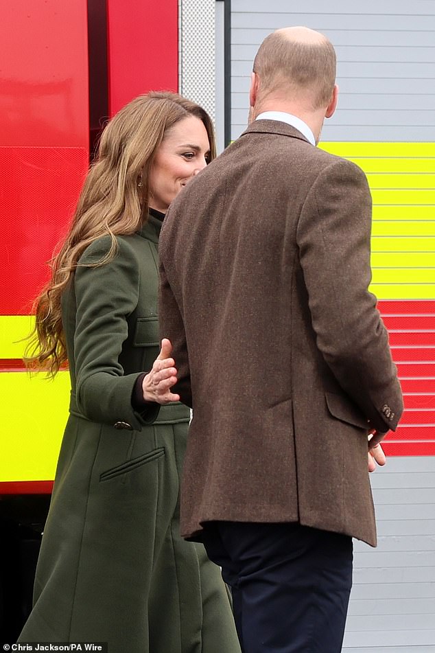 Prince William and Princess Kate experience advanced firefighter training and meet graduates during day-long visit to Northern Ireland’s £50 million facility