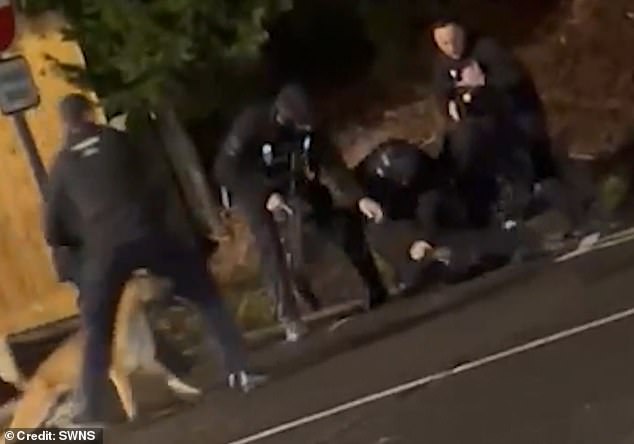 Armed police taser knife-wielding suspect after deadly mass stabbing leaves train passengers fighting for their lives in Huntingdon