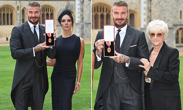 Victoria Beckham designs stunning outfits for herself, her mother-in-law, and David during his emotional knighthood ceremony at Windsor Castle
