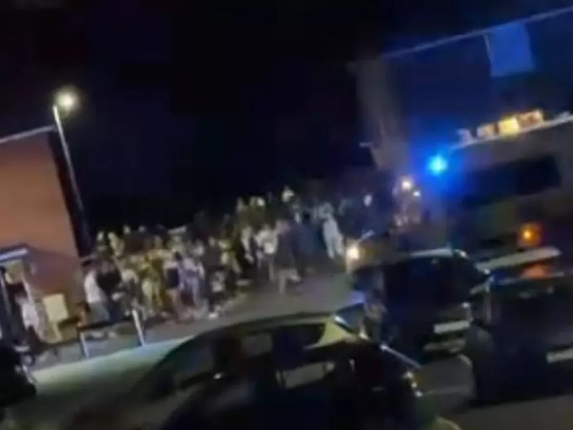Police struggle to control hundreds of rowdy teenagers as Halloween house parties spiral into chaos across Radcliffe and Blackpool neighborhoods 1 Police struggle to control hundreds of rowdy teenagers as Halloween house parties spiral into chaos across Radcliffe and Blackpool neighborhoods