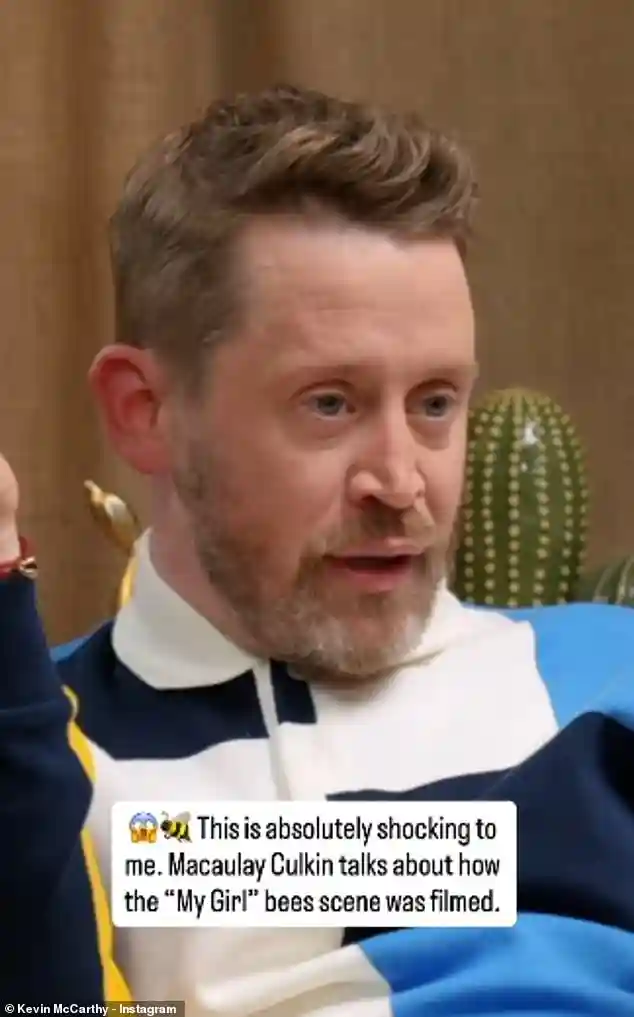 Macaulay Culkin Reveals How He Faced Thousands of Real Bees During Filming of My Girl in Hollywood