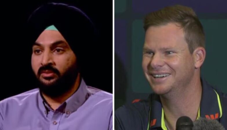 Monty Panesar and Steve Smith