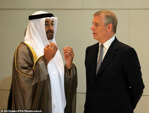 Prince Andrew considers starting a new life in Abu Dhabi as he eyes a £10million villa offered by UAE president on the royal family’s Sea Palace estate