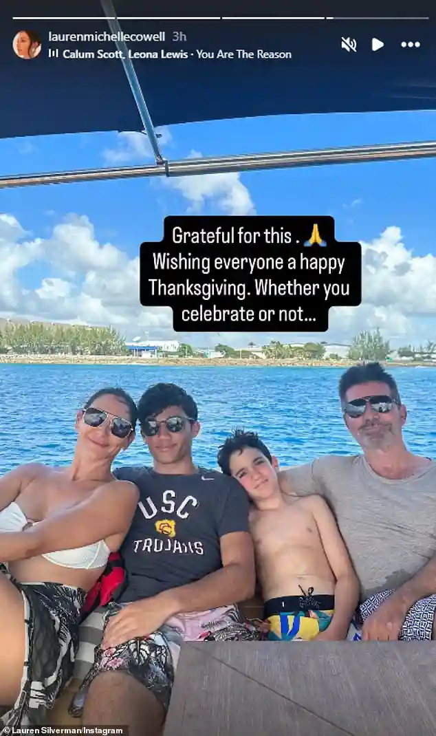 Simon Cowell and Lauren Silverman Enjoy a Relaxing Family Boat Outing While Preparing for Netflix Show Premiere