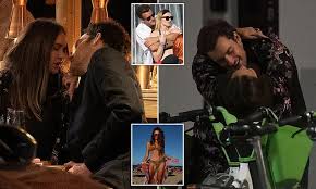 Sophie Turner’s ex Peregrine Pearson shows off new romance with influencer Nina Suess during a passionate dinner date in west London