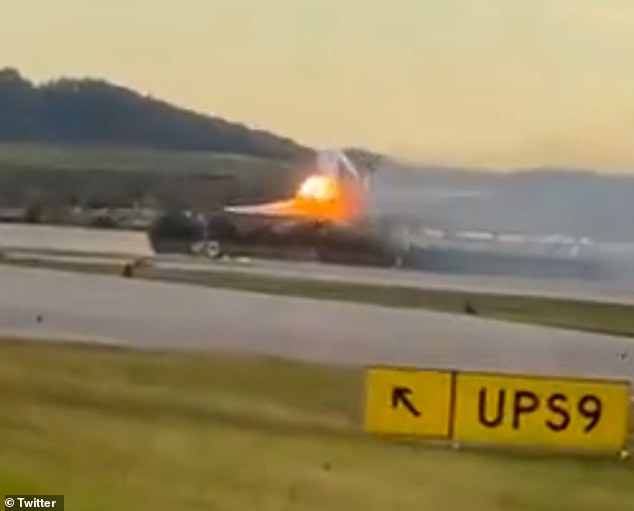 UPS Plane Explodes During Takeoff Killing Seven and Injuring Eleven Near Louisville Kentucky Airport 1 UPS Plane Explodes During Takeoff Killing Seven and Injuring Eleven Near Louisville Kentucky Airport