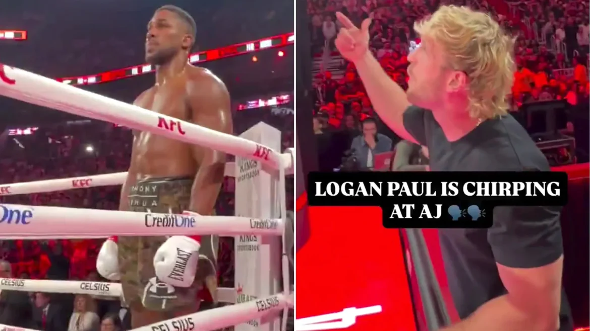 Logan Paul Heckles Anthony Joshua from Ringside as Brother Jake Paul Faces Brutal Knockout in High-Stakes Boxing Match in London