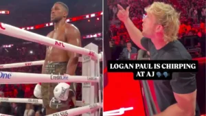 Anthony Joshua and Logan Paul