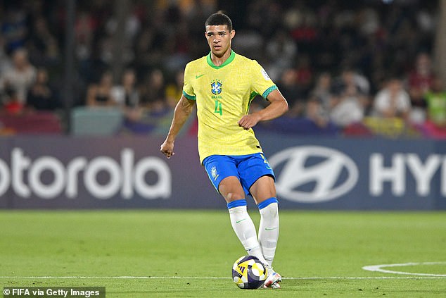 Chelsea and Manchester United battle for Brazilian defender Luis Eduardo after Under-17 World Cup in Qatar
