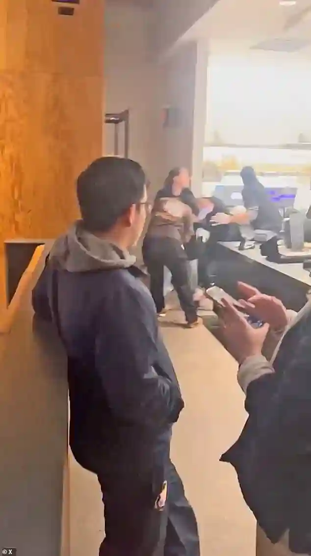 Customers violently clash with Chipotle employees during shocking behind-the-counter brawl at busy West Hartford Connecticut restaurant