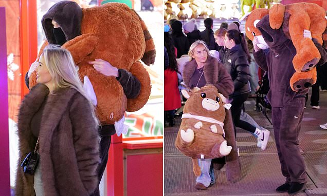 Cole Palmer enjoys festive Winter Wonderland date with new girlfriend Olivia Holder in London while sparking comparisons to his ex Connie Grace