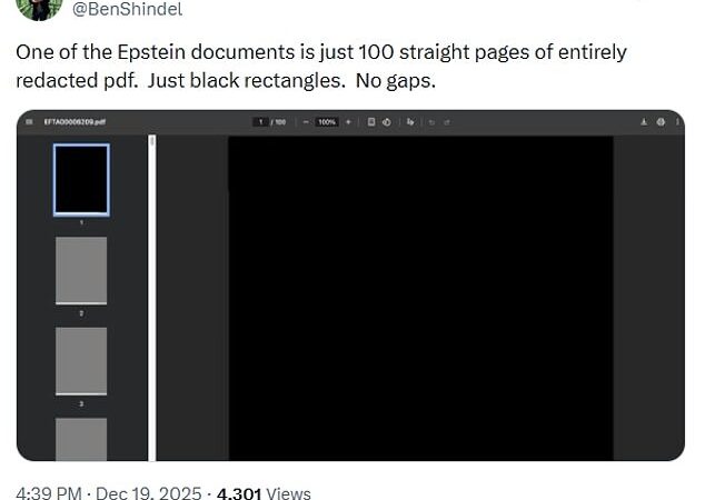 DOJ Epstein files spark public outrage over heavy redactions