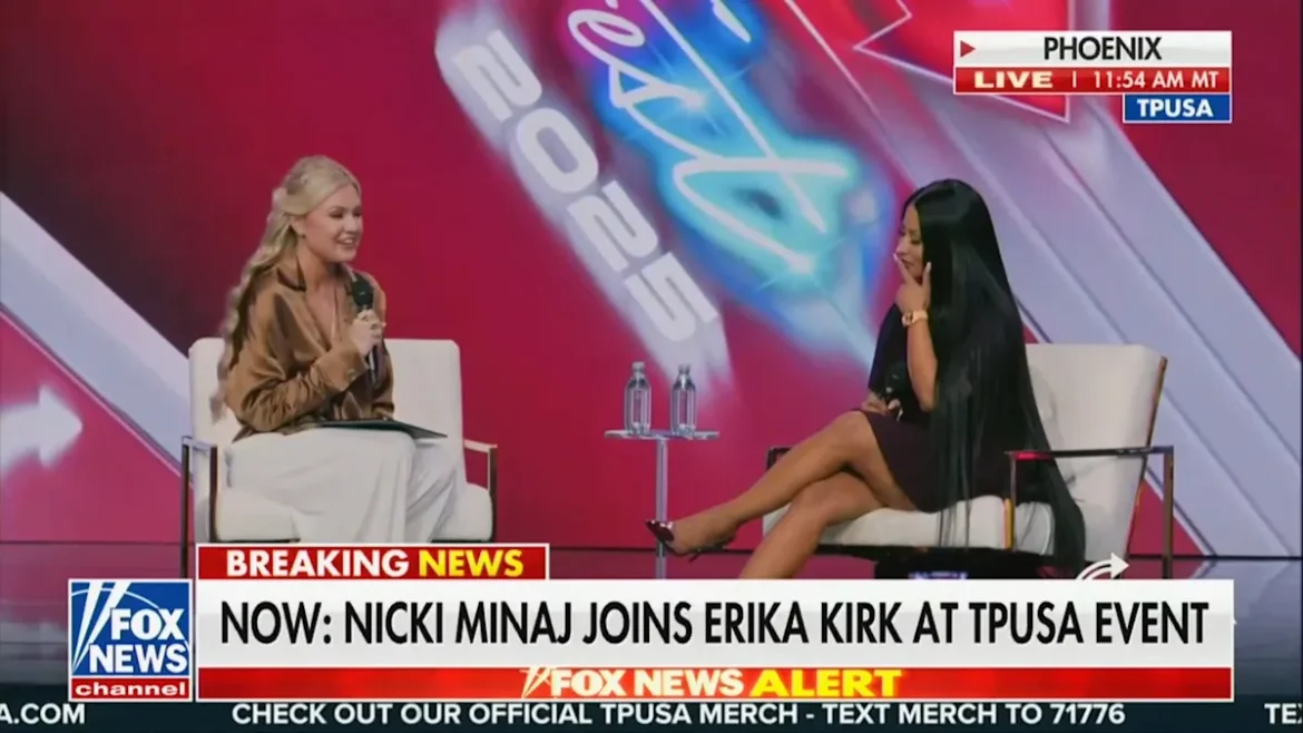 Nicki Minaj Causes Awkward Moment at Turning Point USA Event in Phoenix as She Refers to JD Vance as an Assassin While Speaking to Erika Kirk