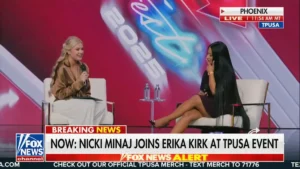 Erika Kirk and Nicki Minaj