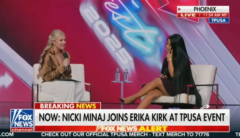 Erika Kirk and Nicki Minaj