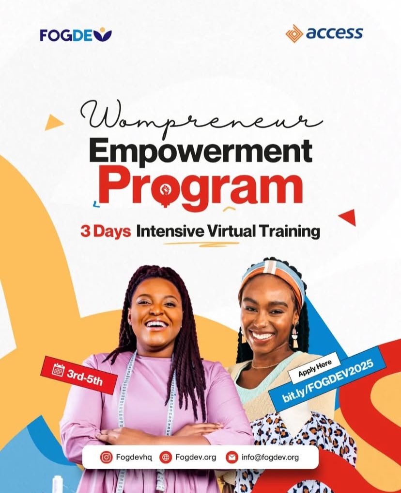 FOGDEV Launches 2025 Wompreneur Empowerment Program to Train Women Entrepreneurs Across Virtual Platforms 1 FOGDEV Launches 2025 Wompreneur Empowerment Program to Train Women Entrepreneurs Across Virtual Platforms