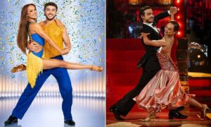 George Clarke and dance partner Alexis Warr