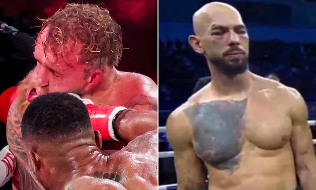 KSI revels in a perfect weekend as Jake Paul suffers a brutal boxing defeat in Miami and Andrew Tate falls in a bloody fight in Dubai