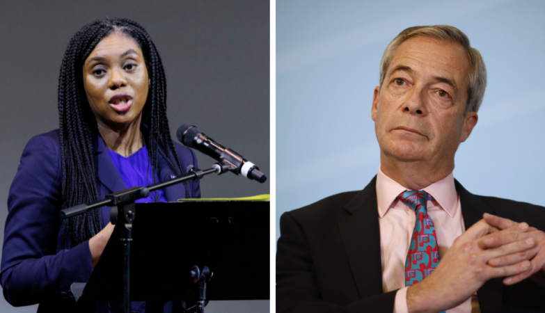 Kemi Badenoch and Nigel Farage