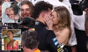 Lando Norris and Magui Corceiro