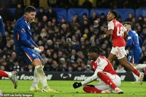 Noni Madueke Faces Boos from Chelsea Fans on His Return to Stamford Bridge in Arsenal Victory Chase 1 Noni Madueke Faces Boos from Chelsea Fans on His Return to Stamford Bridge in Arsenal Victory Chase