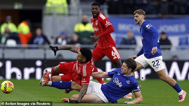Nottingham Forest lodges formal complaint with refereeing chiefs after James Tarkowski escapes red card for off-the-ball challenge in Liverpool Premier League clash