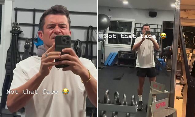 Actor Orlando Bloom Shows Off Pain-Filled Gym Face While Exercising and Opens Up About Extreme Diet for Movie Role