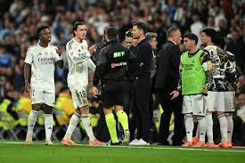 Real Madrid manager sees his team lose 2-0 to Celta Vigo in Madrid leaving them four points behind Barcelona