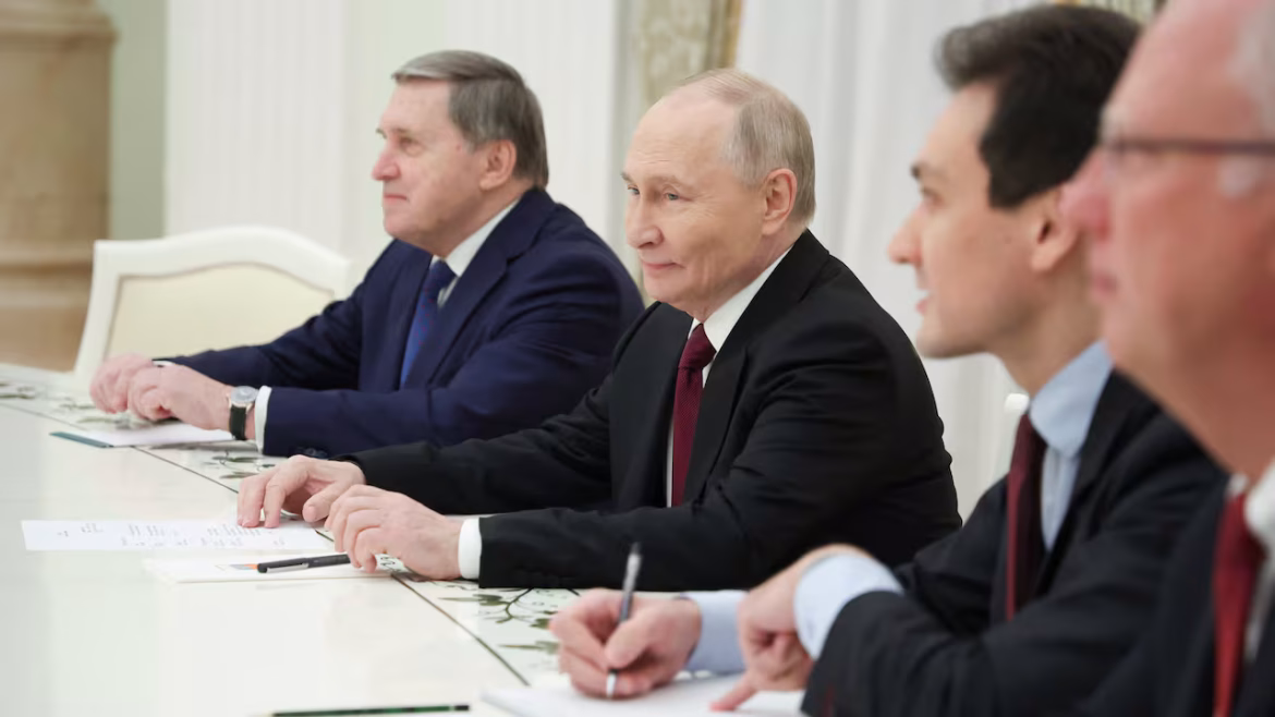 Russian President Vladimir Putin meets U.S. envoy Steve Witkoff and adviser Jared Kushner in Moscow to discuss Ukraine peace plan and NATO membership 1 Russian President Vladimir Putin meets U.S. envoy Steve Witkoff and adviser Jared Kushner in Moscow to discuss Ukraine peace plan and NATO membership
