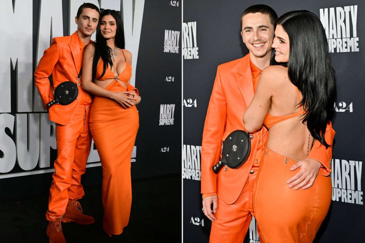 Kylie Jenner and Timothée Chalamet Shut Down Breakup Rumors as They Stun Fans in Matching Orange Outfits at Marty Supreme Premiere