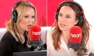 Amanda Holden and with Mel C