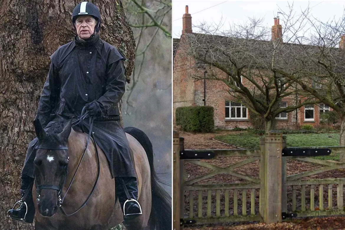 Andrew Mountbatten-Windsor Spotted Riding Horse and Facing Heckler While Preparing to Relocate from Royal Lodge to Marsh Farm in Norfolk United Kingdom