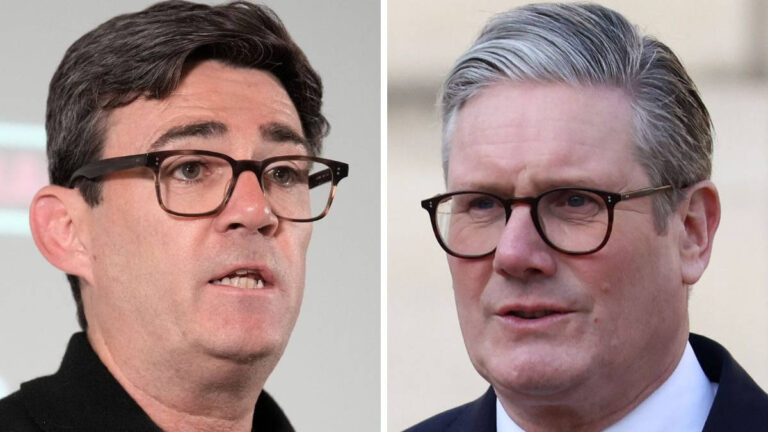 Andy Burnham and Keir Starmer