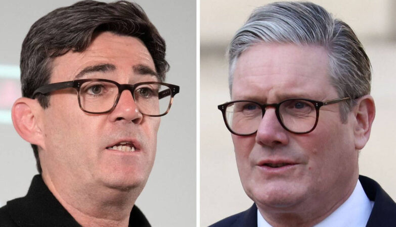 Andy Burnham and Keir Starmer