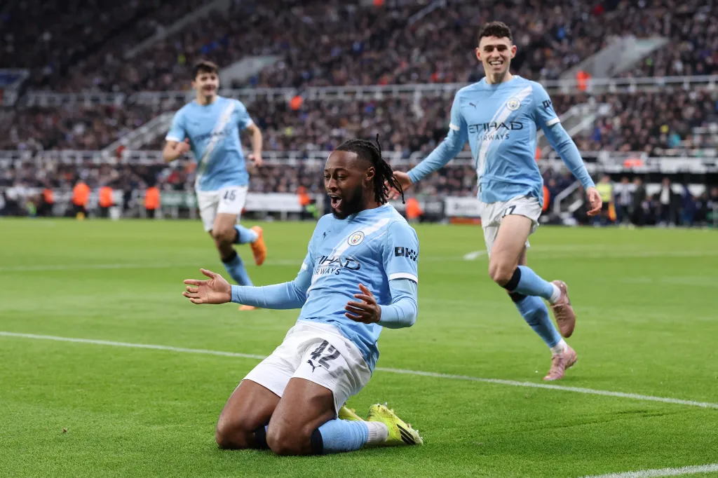 Antoine Semenyo scores crucial goal as Manchester City secures Carabao Cup semi-final lead over Newcastle at St James’ Park