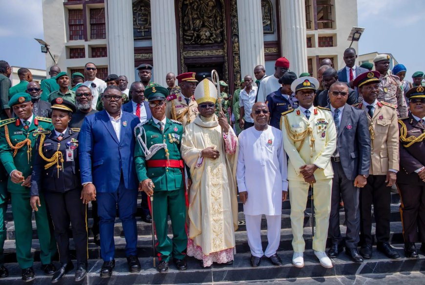 Abia State Governor Alex Otti Reaffirms Commitment to Residents by Prioritizing Safety and Security at Armed Forces Thanksgiving Service in Umuahia Nigeria