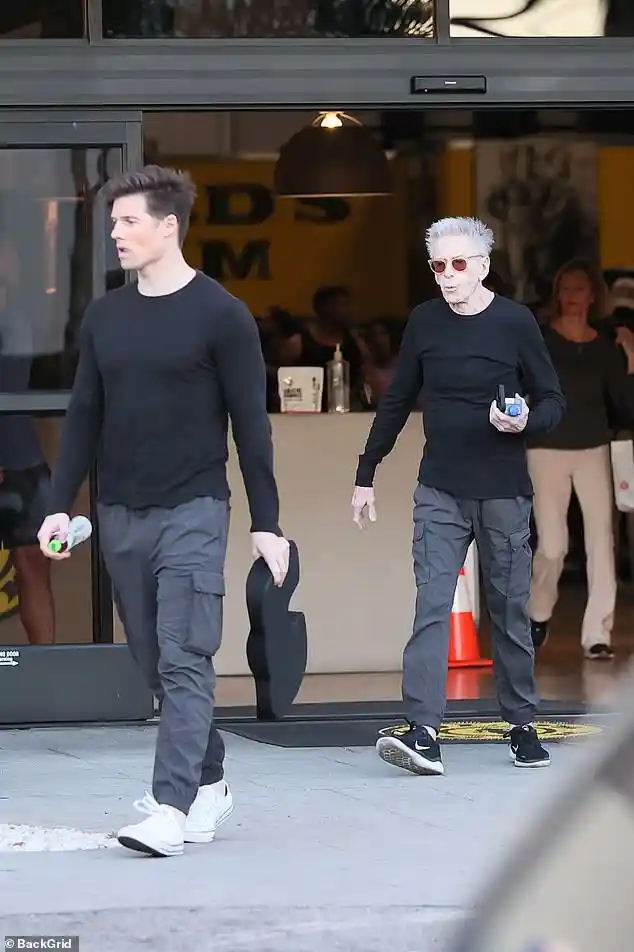 Calvin Klein steps out of Gold’s Gym in Venice Los Angeles with longtime partner Kevin Baker as the couple shows unity and confidence despite their 46-year age gap