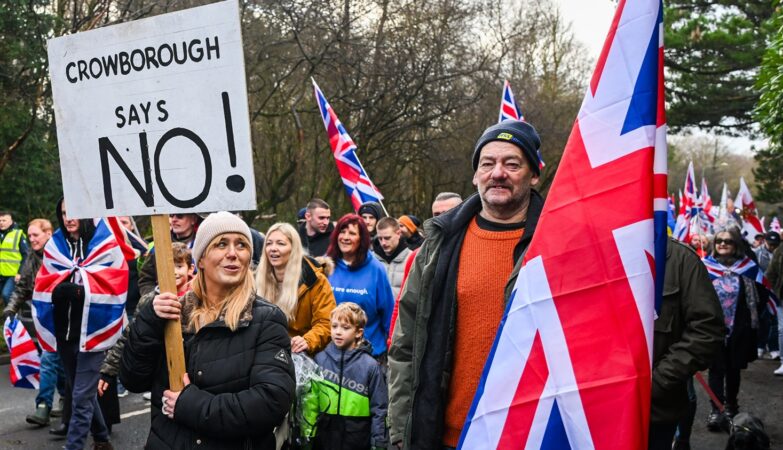 Crowborough Protest