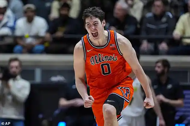 Illinois Basketball Star David Mirkovic Raises Concern After Making Shocking Comment Following Purdue Win in Champaign
