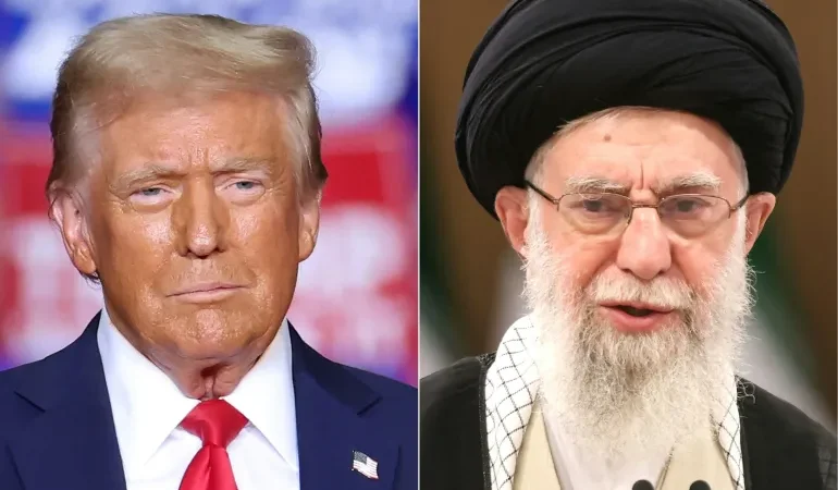 Donald Trump and Ayatollah Ali Khamenei