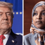 Donald Trump and Ilhan Omar