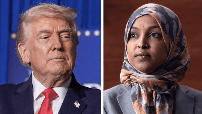 Donald Trump and Ilhan Omar