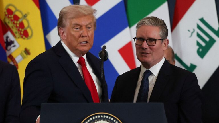 Donald Trump and Sir Keir Starmer