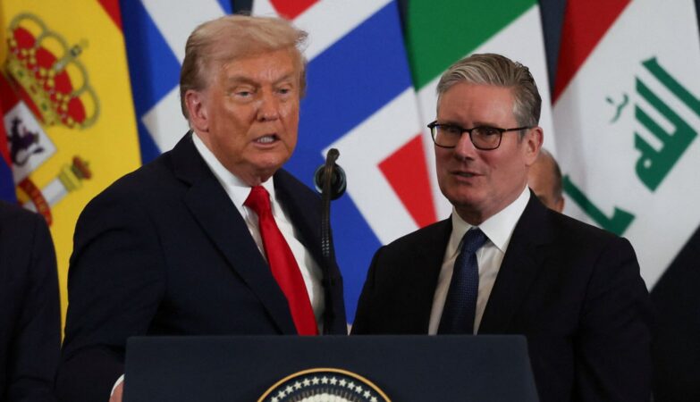 Donald Trump and Sir Keir Starmer